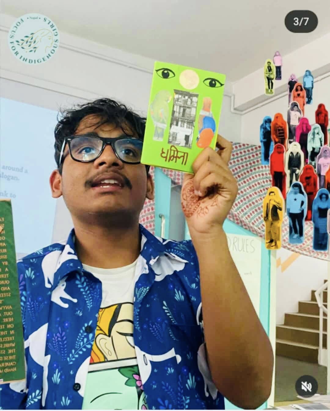 This creative workshop was about an art of Expression where  indigenous issues